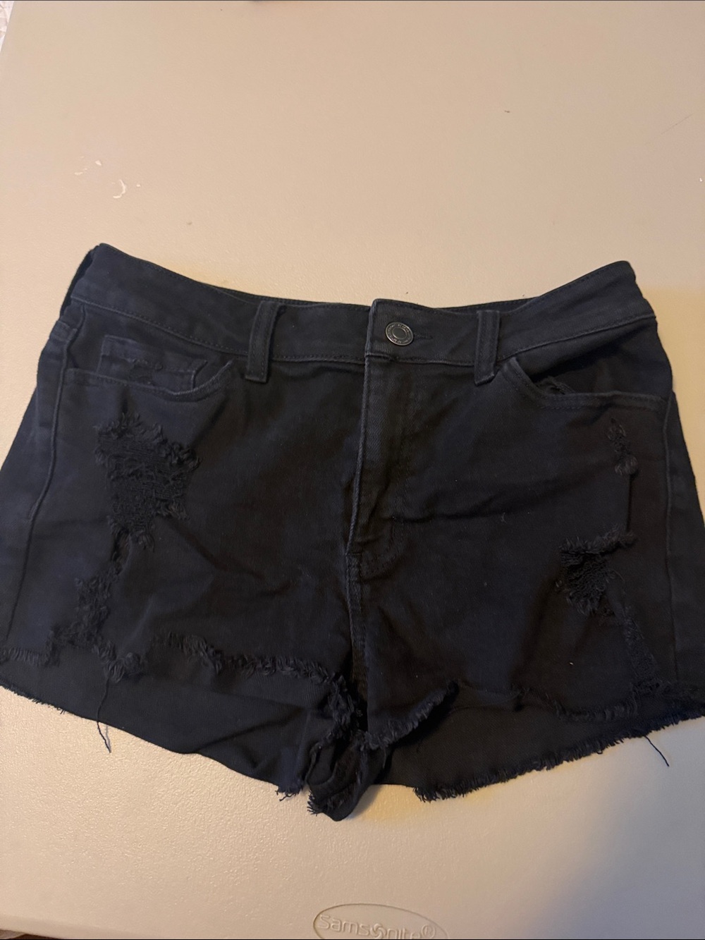 SO Black Distressed Denim Cutoff Shorts